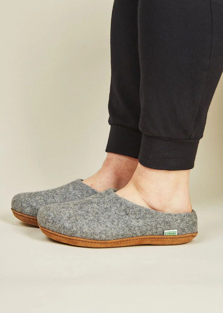 Kyrgies Women's Molded Sole Low Back Wool Slippers - Gray Best Sellers 4 Kyrgies Women's Molded Sole Low Back Wool Slippers - Gray Best Sellers