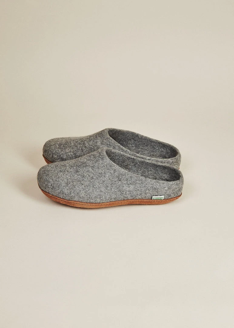 Kyrgies Women's Molded Sole Low Back Wool Slippers - Gray Best Sellers 3 Kyrgies Women's Molded Sole Low Back Wool Slippers - Gray Best Sellers