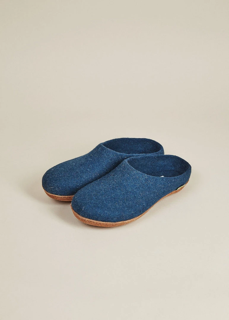 Kyrgies Best Sellers Women's Molded Sole Low Back Wool Slippers - Navy 5 Kyrgies Best Sellers Women's Molded Sole Low Back Wool Slippers - Navy