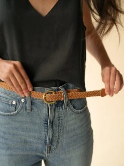 Nisolo Accessories Women's Talia Braided Belt - Almond