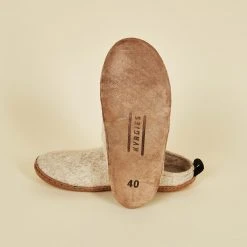 Kyrgies Women's Wool Slipper Slides - Oatmeal 8 Kyrgies Women's Wool Slipper Slides - Oatmeal