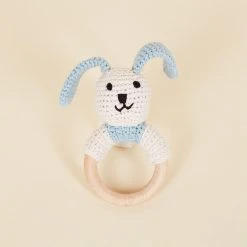 Pebble Wooden Teething Ring Bunny Best Sellers