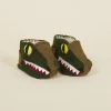 Silk Road Bazaar Kids' + Baby Wool Baby Booties - Alligator