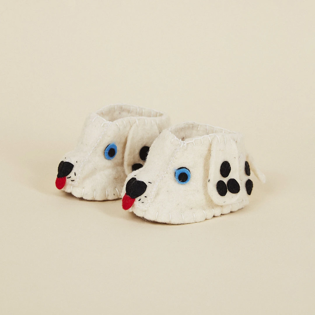 Silk Road Bazaar Wool Baby Booties - Dalmatian 5 Silk Road Bazaar Wool Baby Booties - Dalmatian