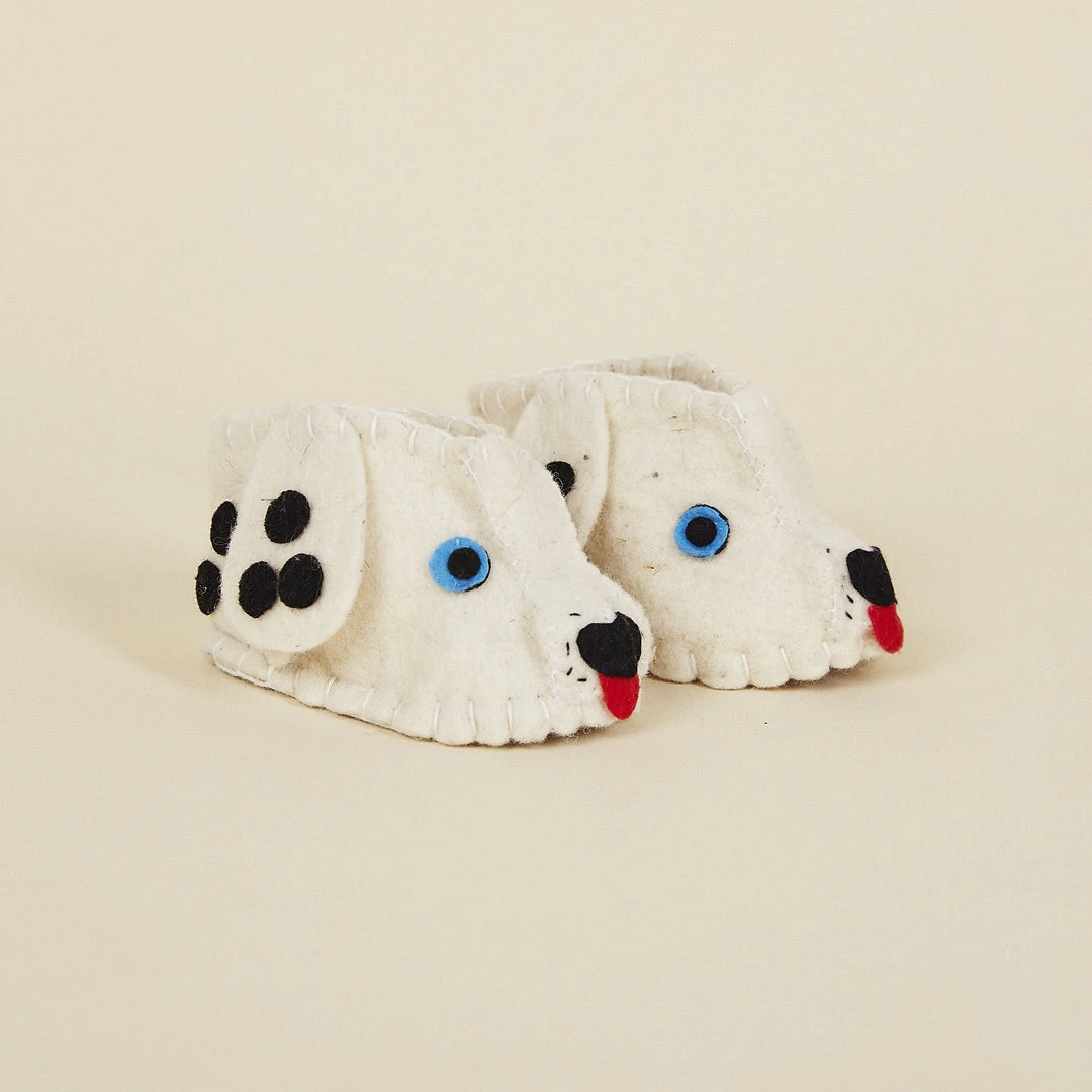 Silk Road Bazaar Wool Baby Booties - Dalmatian 3 Silk Road Bazaar Wool Baby Booties - Dalmatian