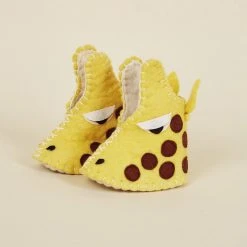 Silk Road Bazaar Kids' + Baby Wool Baby Booties - Giraffe 9 Silk Road Bazaar Kids' + Baby Wool Baby Booties - Giraffe