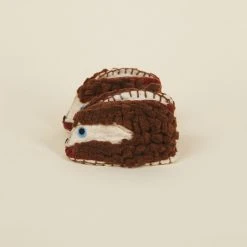 Silk Road Bazaar Wool Baby Booties - Hedgehog