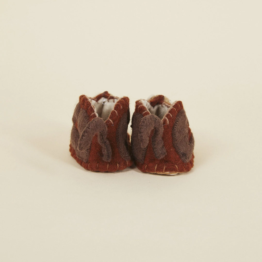 Silk Road Bazaar Kids' + Baby Wool Baby Booties - Monkey 6 Silk Road Bazaar Kids' + Baby Wool Baby Booties - Monkey