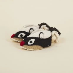 Silk Road Bazaar Wool Baby Booties - Skunk Kids' + Baby 10 Silk Road Bazaar Wool Baby Booties - Skunk Kids' + Baby