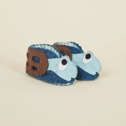 Silk Road Bazaar Wool Baby Booties - Turtle Kids' + Baby