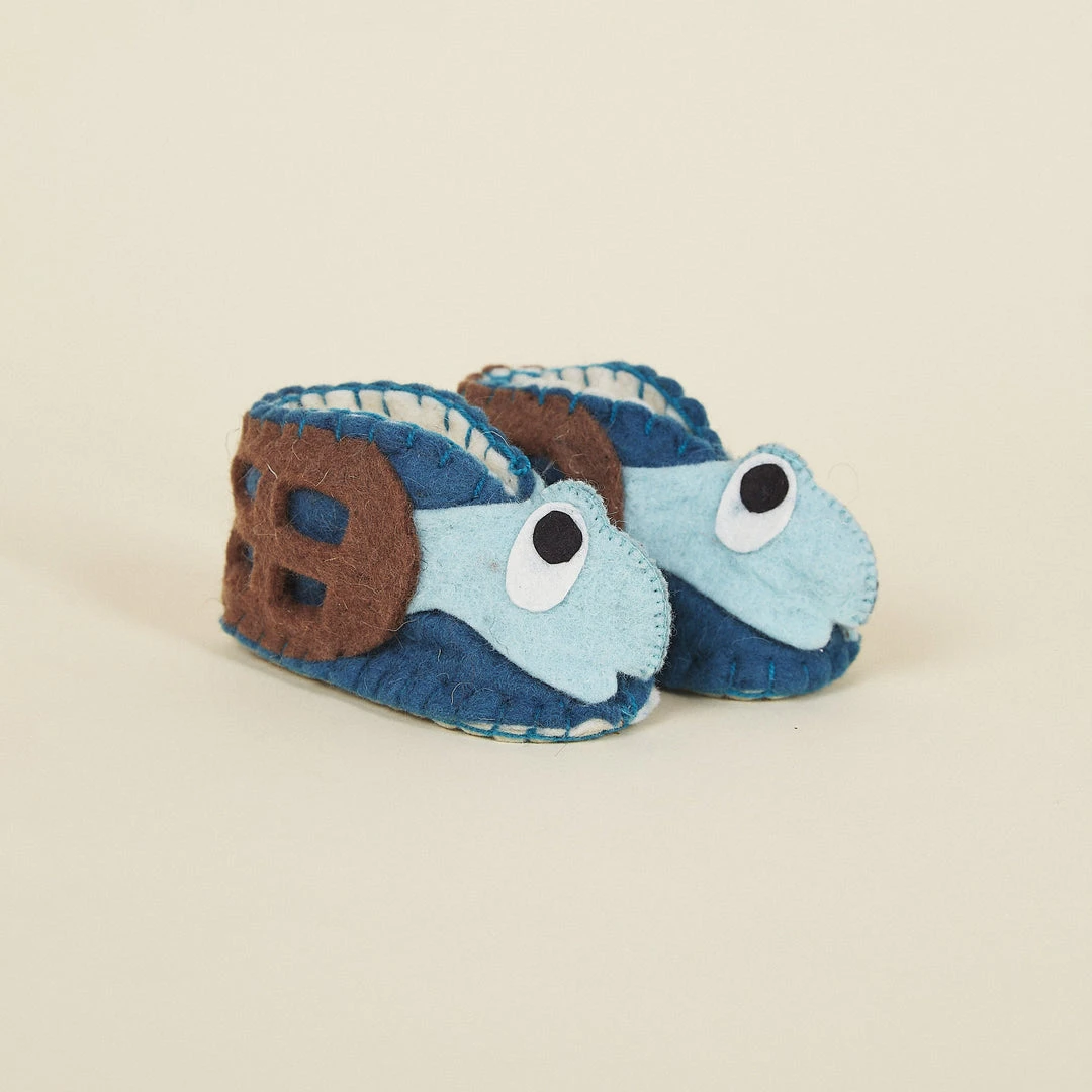 Silk Road Bazaar Wool Baby Booties - Turtle Kids' + Baby 3 Silk Road Bazaar Wool Baby Booties - Turtle Kids' + Baby