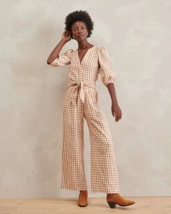 WVN Clothing Amber Gingham Jumpsuit