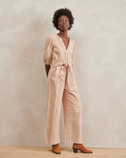 WVN Clothing Amber Gingham Jumpsuit