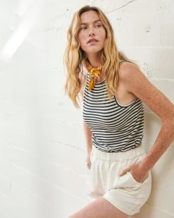 WVN Clothing Boxy Striped Tank Top