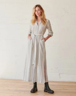 WVN Striped Shirt Maxi Dress 16 WVN Striped Shirt Maxi Dress