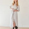 WVN Striped Shirt Maxi Dress