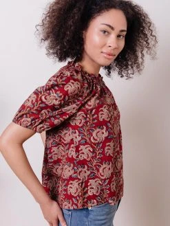 Mata Traders Yashvi Raspberry Top Clothing