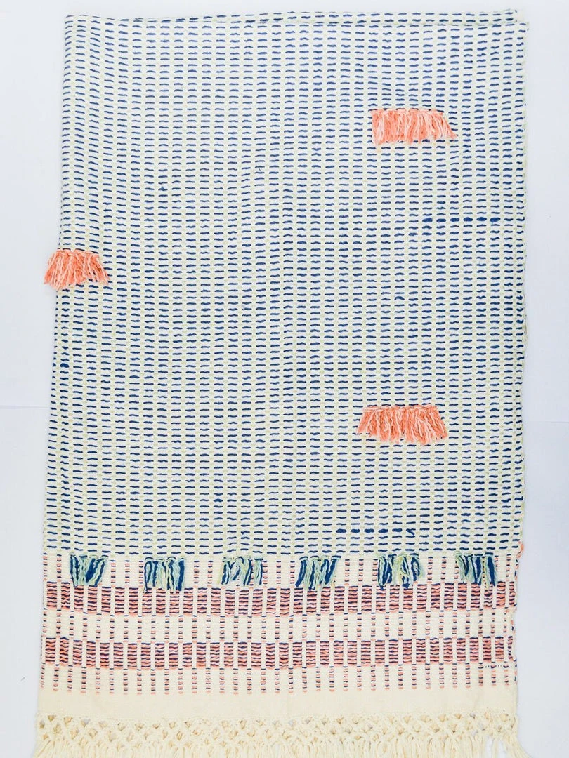 Zuahaza Home Goods Charalá Blanket - Apricot 6 Zuahaza Home Goods Charalá Blanket - Apricot