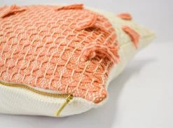 Zuahaza Home Goods Diamond Guayaba Throw Pillow Cover With Tassels 8 Zuahaza Home Goods Diamond Guayaba Throw Pillow Cover With Tassels