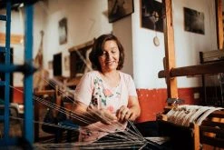 Zuahaza Home Goods Jardín Throw Pillow Cover - Seaglass + Apricot