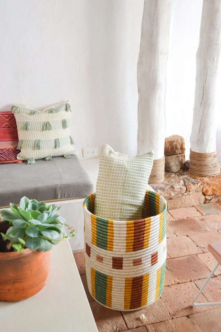 Zuahaza Handcrafted Omaira Large Floor Basket 7 Zuahaza Handcrafted Omaira Large Floor Basket